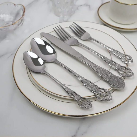 Royal Anti-Rust Stainless Steel 20 Pieces Flatware Set include Fork  Spoon Knife - Picture 7 of 7